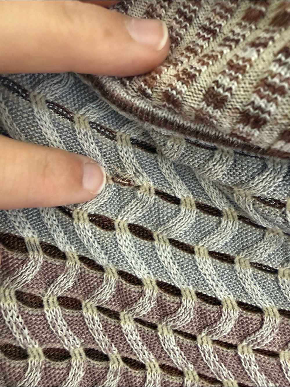 Y2K Missoni Knit Off-Shoulder Top - Picture 6 of 6